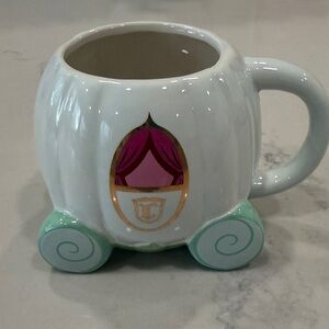 White Ceramic Disney Carriage Mug